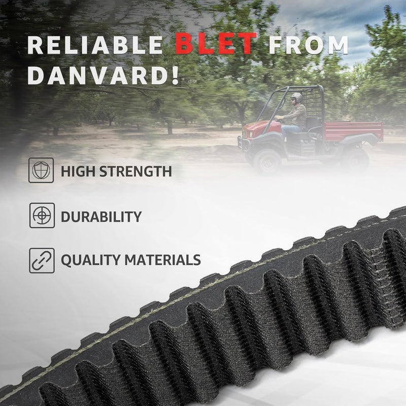 DanVard Drive Belt Compatible with Kawasaki Mule 3010 4010 3000 4000 2001-2024 4x4 KAF620 Trans Replacement Parts 59011-1077 - Image 3